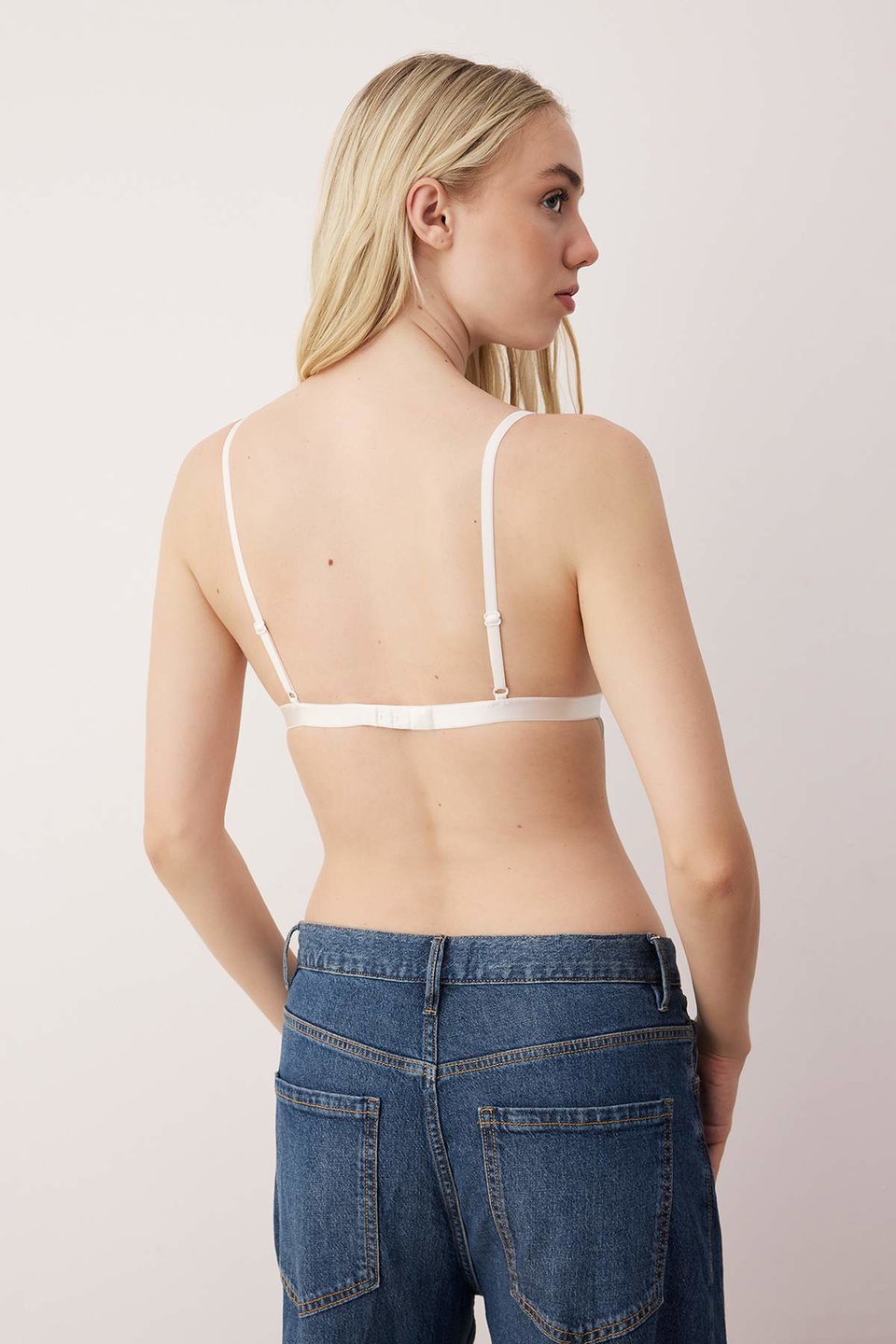 2-Pack Lace Rope Strap Non-Padded Non-Uniform Cup Bralette Knit Bra THMSS24SU00016