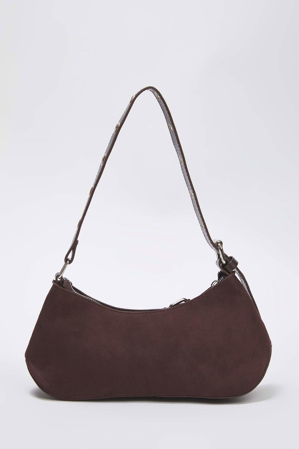 Eyelet Belt Buckle Detailed Women's Baguette Medium Shoulder Bag TAKSS25OC00069