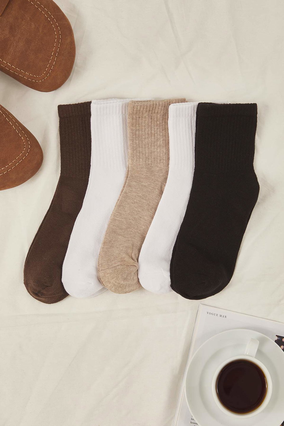 Multicolored 5-Pack Cotton Knitted Socks TWOSS21CO0015