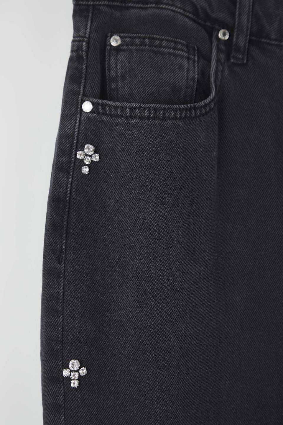 Stoned High Waist Plus Size Mom Jeans TBBAW26CJ00044
