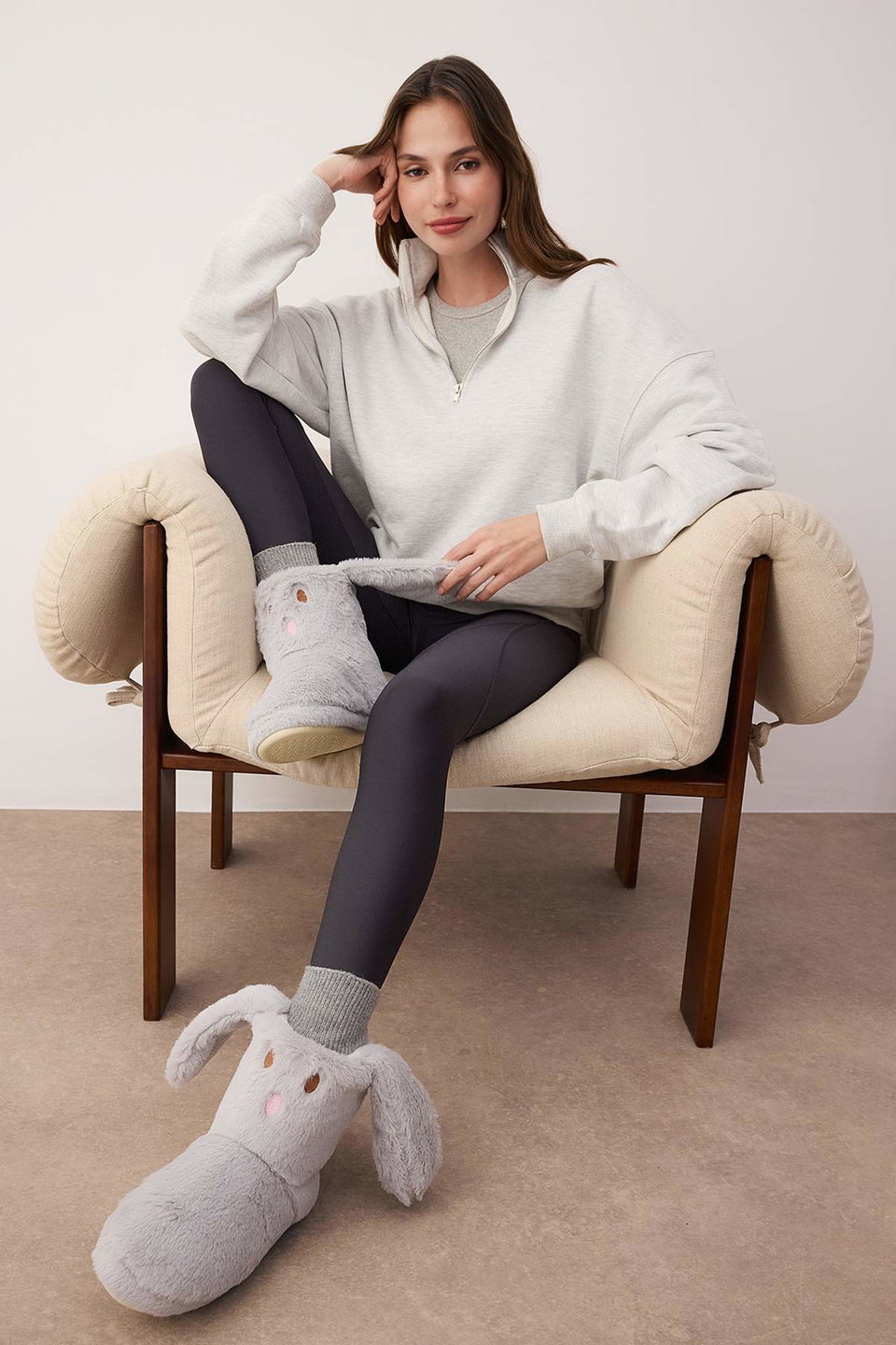 Plush Women's Slipper House Boots TAKAW26ER00008