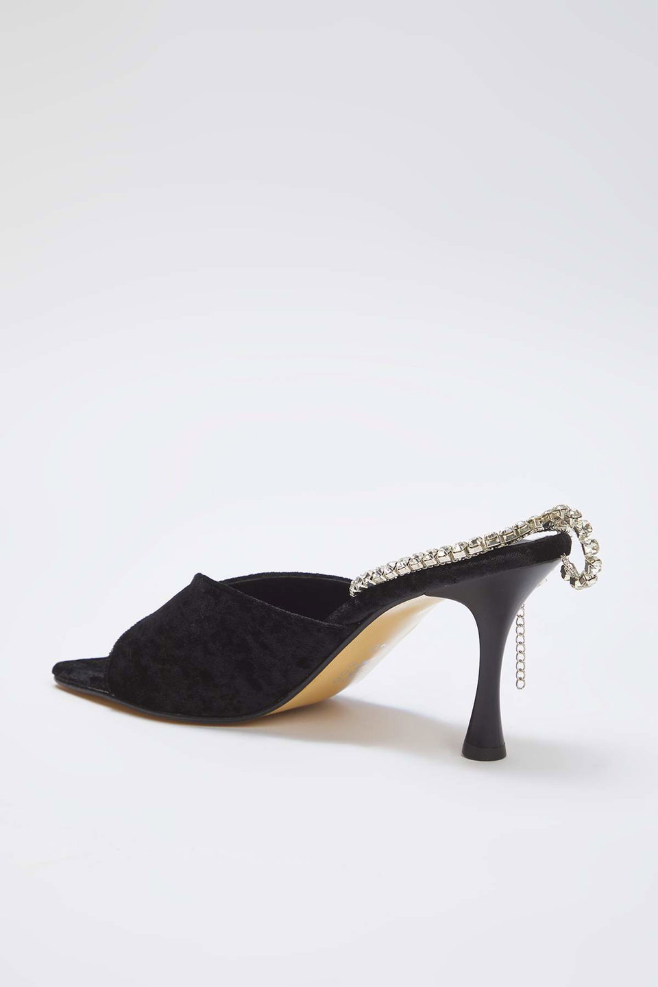 Velvet Accessory Ankle-Tie Classic High Heel Shoes TAKAW26TO00019