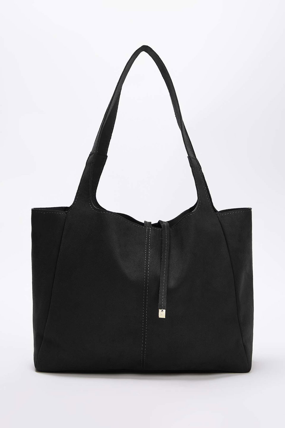 Suede Tie Detailed Midi Women's Tote Shoulder Bag TAKAW26OC00025