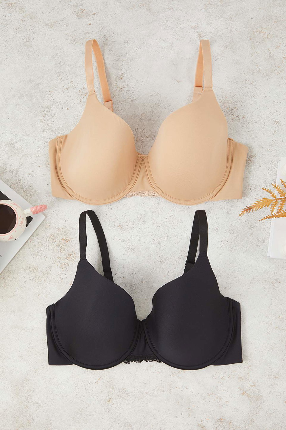 2-Pack Underwire T-Shirt Bra Plus Size Bra Tbbaw26Cw00007
