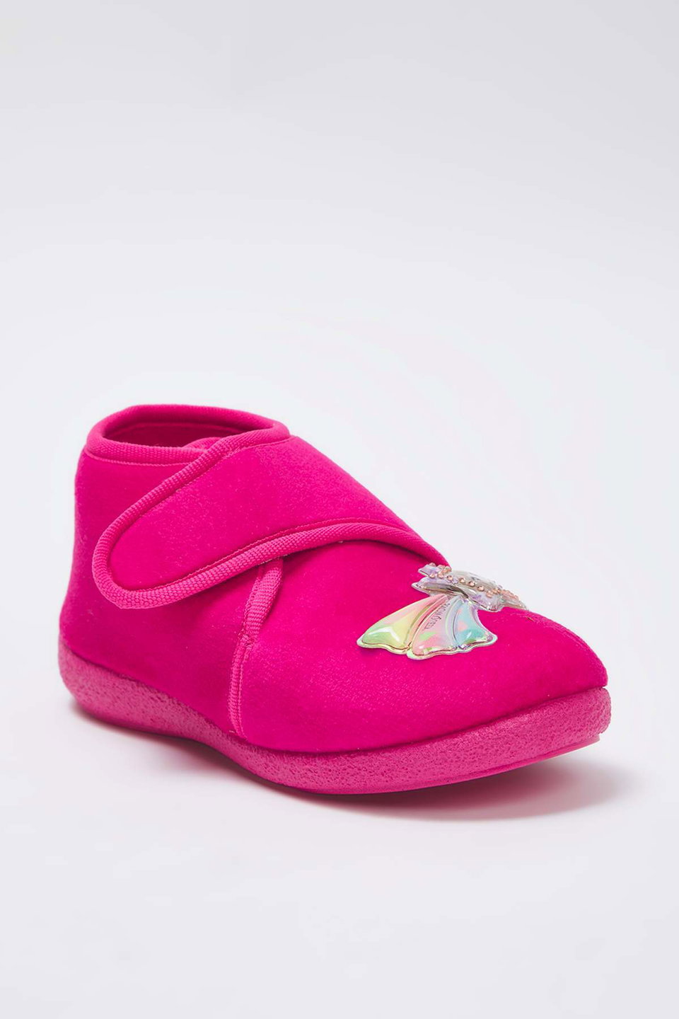Fuchsia Patch Detailed Little Girl Kids Panduf TAKAW26ER00018