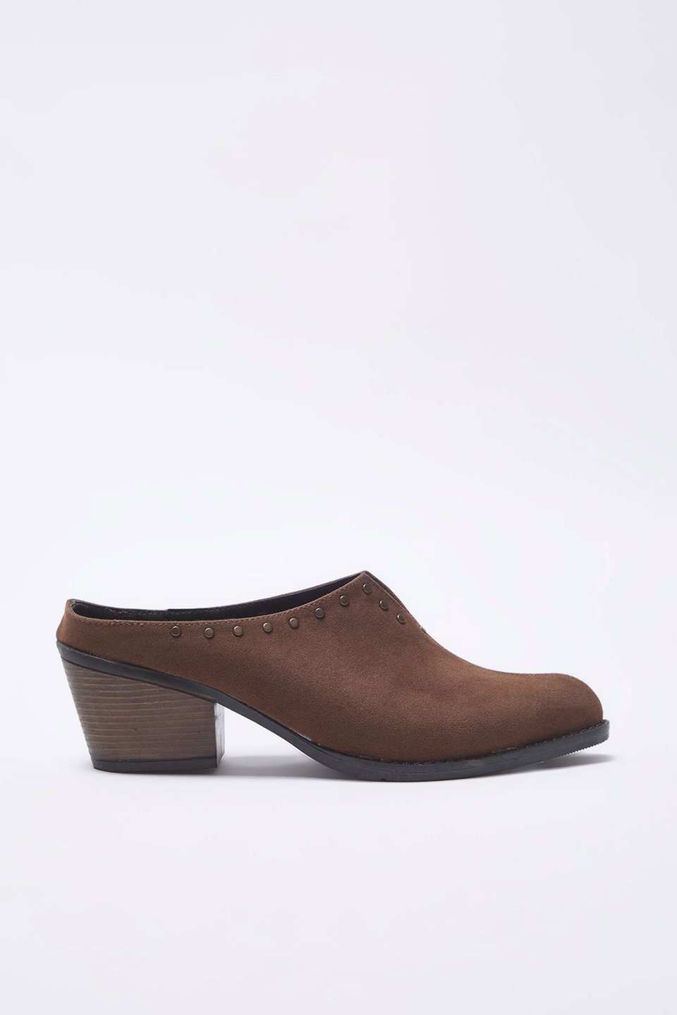 Trocque Suede Nubuck Sabo Classic Heeled Shoes TAKAW26TO00016