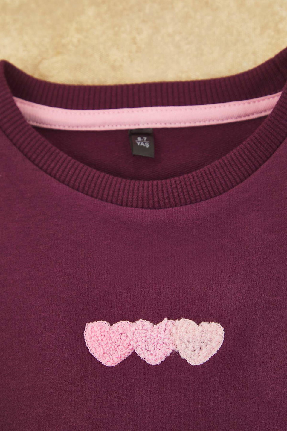 Cotton Heart Oversize Girl's Knitted Bottom - Top Set Tkdaw26Au00001