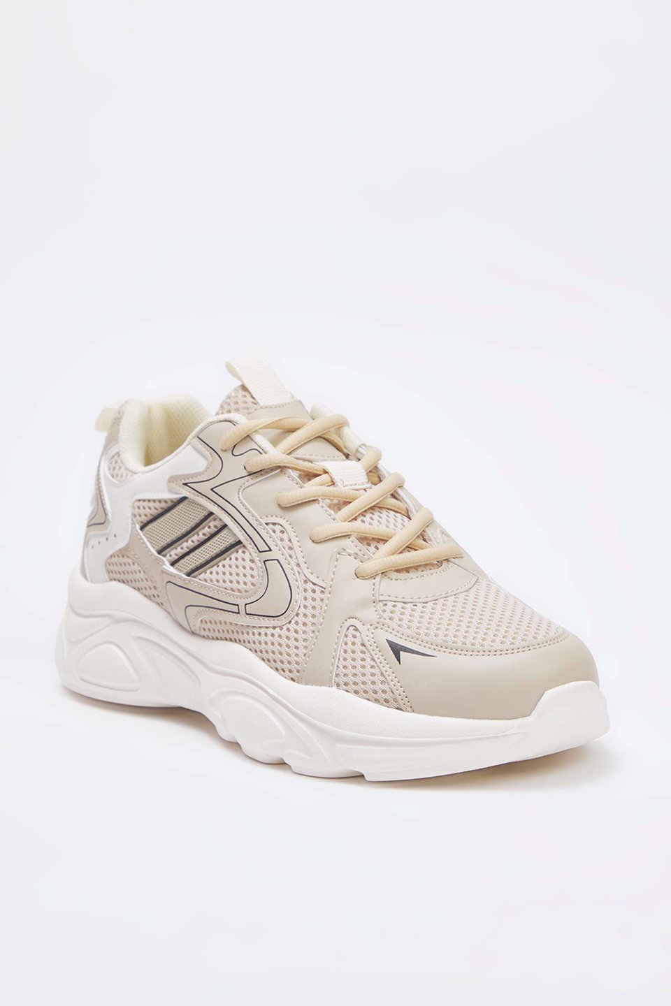 Lace-Up Mesh Detailed Men's Sneakers TAKAW26SN00020