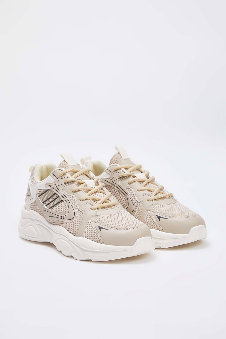 Lace-Up Mesh Detailed Men's Sneakers TAKAW26SN00020