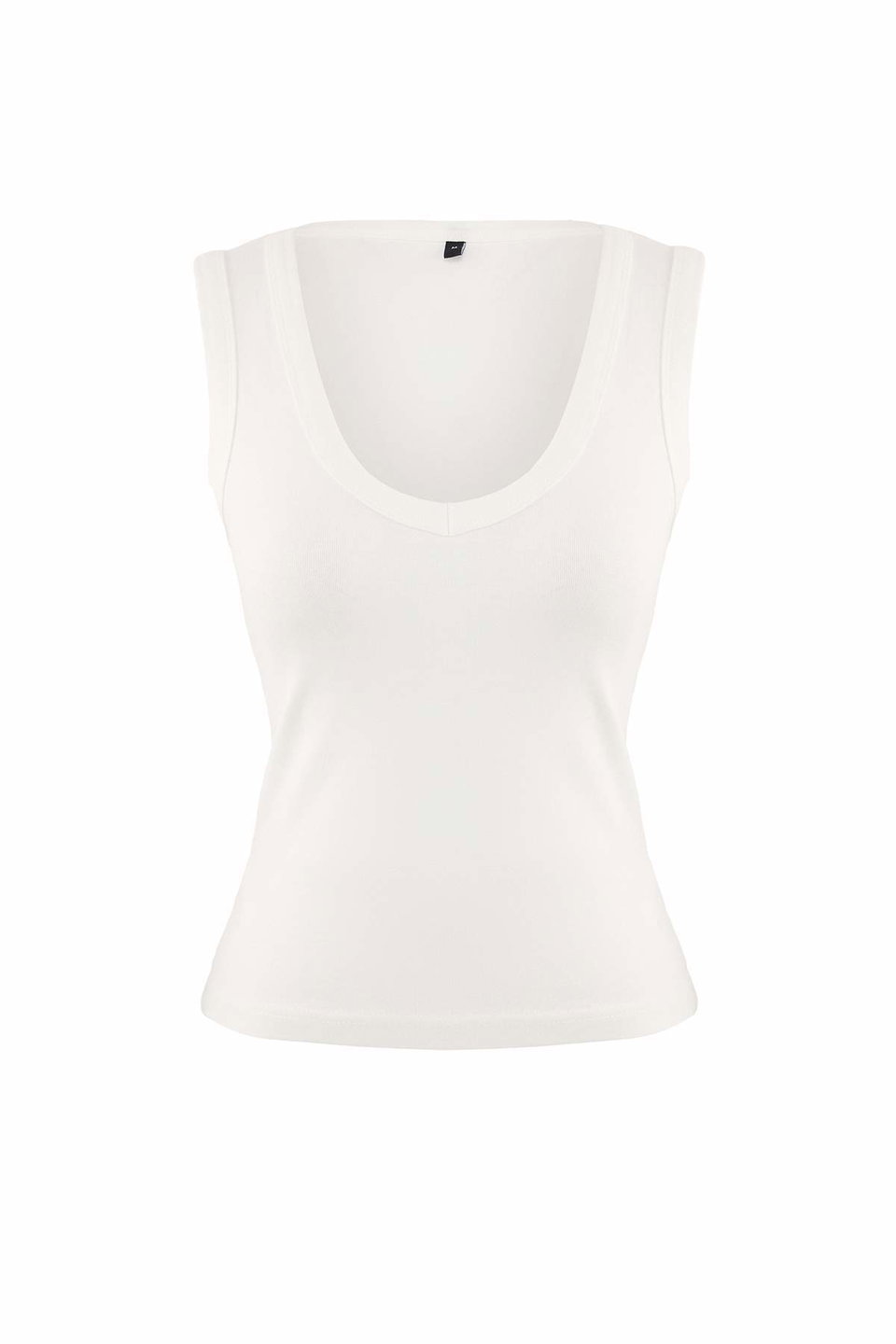 Fitted/Body-Smoothing Sleeveless Flexible Knitted Undershirt TWOSS25AL00022