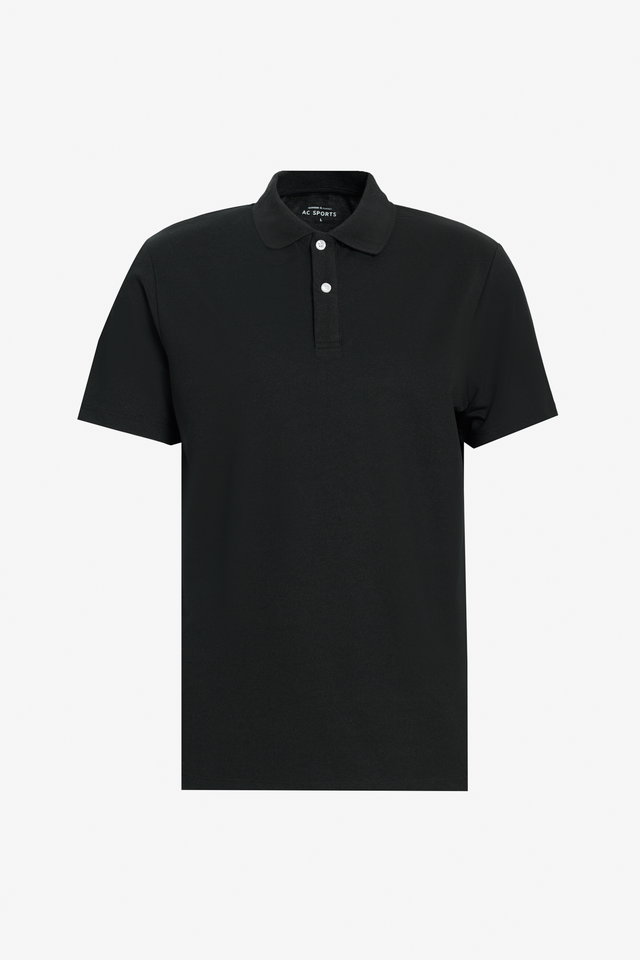 Black White - 2-Piece Slim Fit Slim Fit Cotton Polo Collar T-Shirt