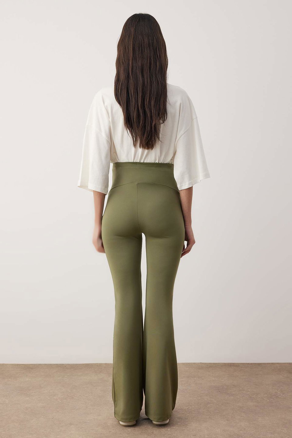 High Waist Adjustable Belly Panel Maternity & Plus Size Leggings Tbbaw25Bv00001