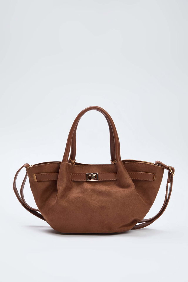 Tobacco - Black Crossbody Hand and Shoulder Mini City Bag TWOSS25OC00003