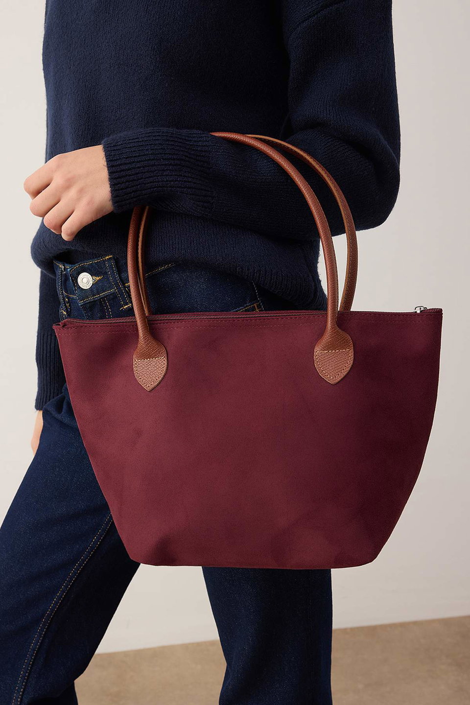Suede Maxi Women's Tote Shoulder Bag Takaw26Oc00042