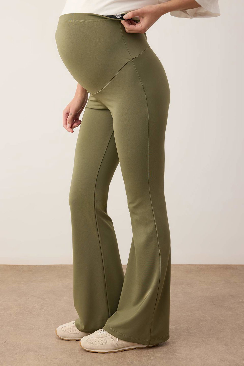High Waist Adjustable Belly Panel Maternity & Plus Size Leggings Tbbaw25Bv00001