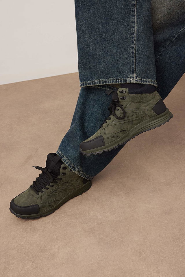 Khaki - Khaki Men's Trekking Boots 
 Takeaw26Bo00020