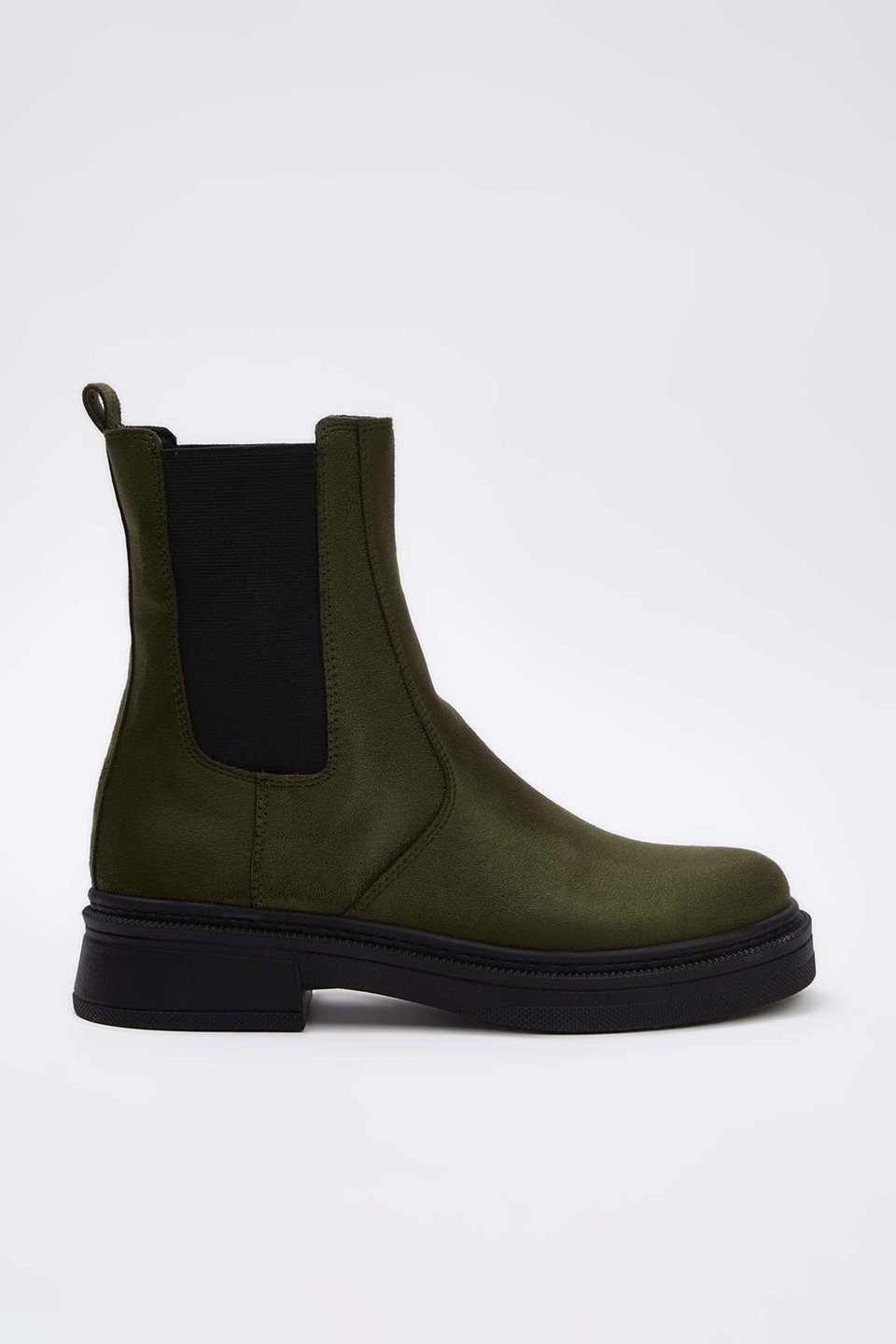 Suede Flat-Soled Chelsea Women's Boots TAKAW26BO00085