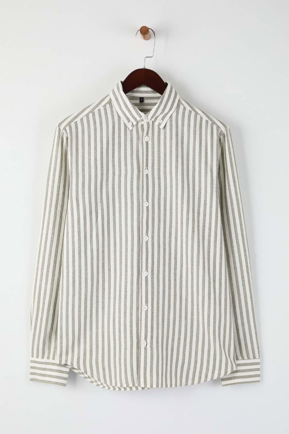 regular fit striped men's shirt tmnaw26go00006