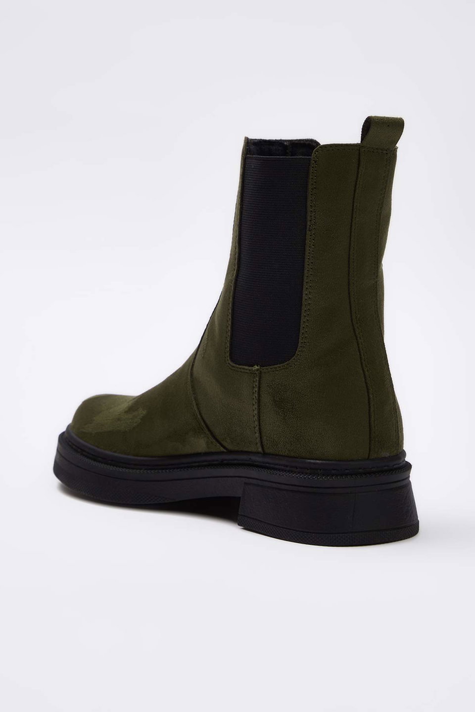 Suede Flat-Soled Chelsea Women's Boots TAKAW26BO00085
