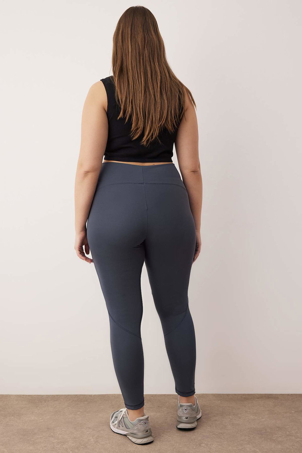 Full Length Knitted Plus Size Sports Tights TBBAW26AY00000