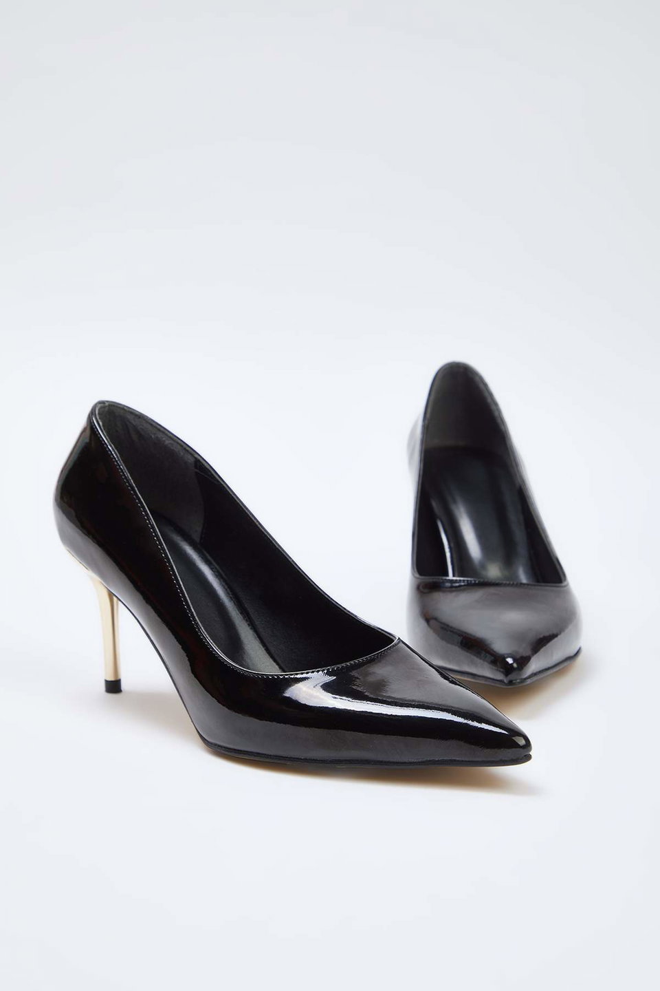 Patent Leather Pointed Toe Thin Heeled Women's Classic Heeled Shoes Takaw26To00014