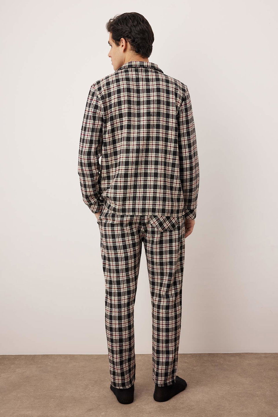 Regular Fit Plaid Woven Pajama Set TMNAW22PT1078