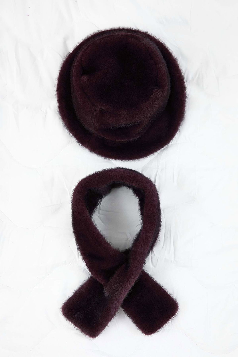 Fur Scarf - Hat Knitted Set Twoaw26As00000