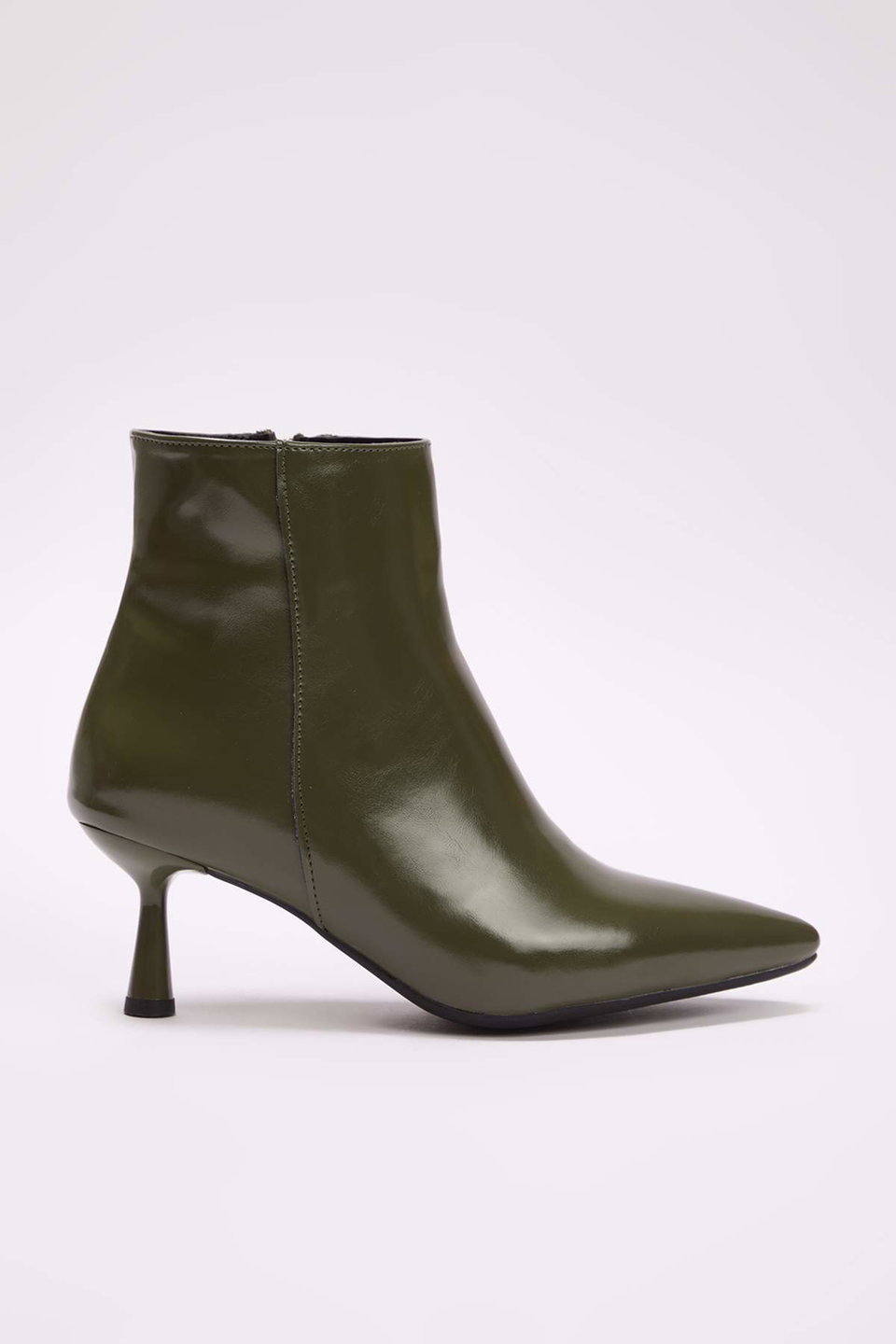 Pointed Toe Women's Thin Heeled Ankle Boots Takaw25Bo00016