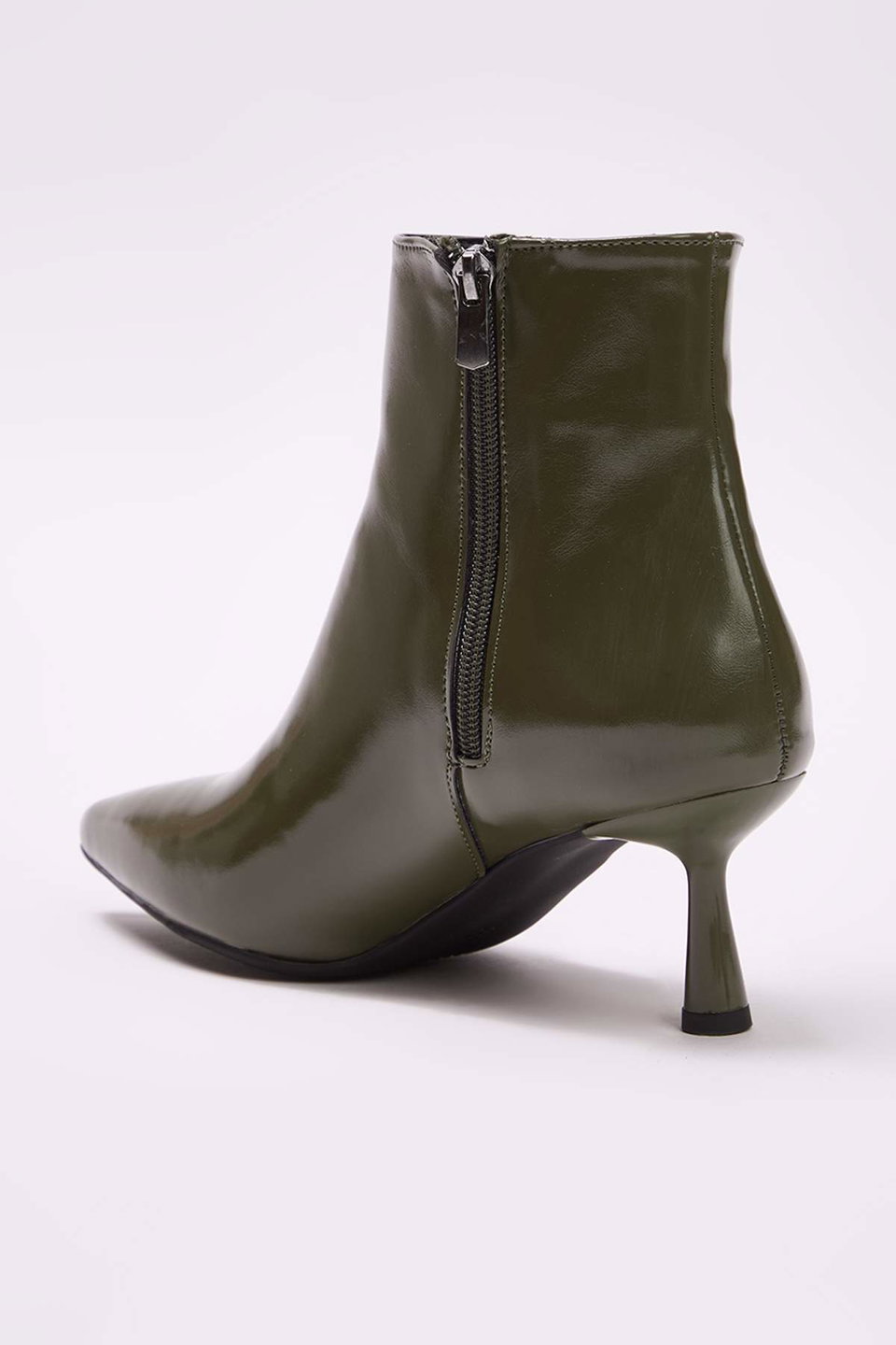 Pointed Toe Women's Thin Heeled Ankle Boots Takaw25Bo00016