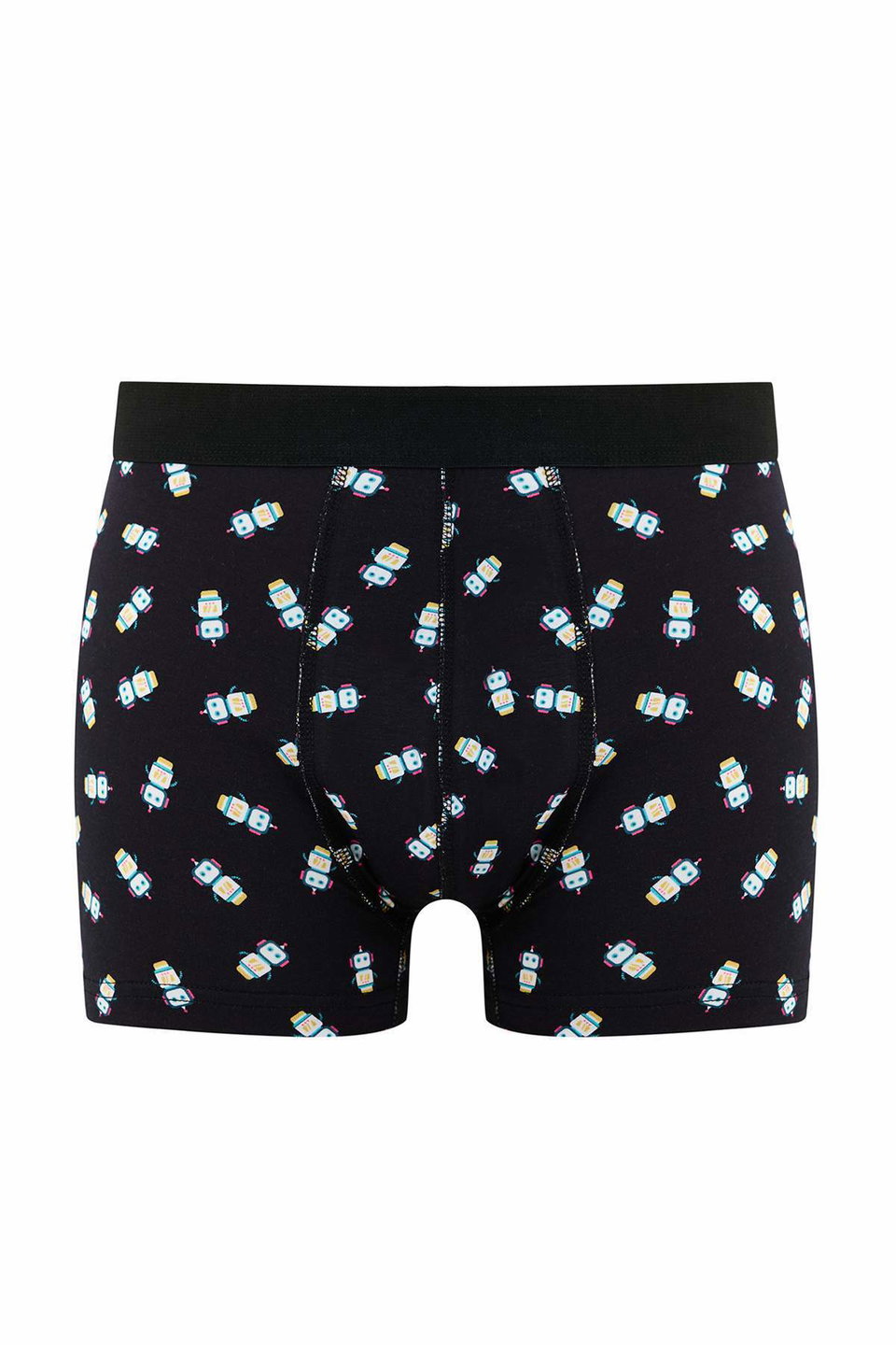 Multicolored 3-Pack Patterned/Solid Cotton Boxer Tmnaw25Bx00009