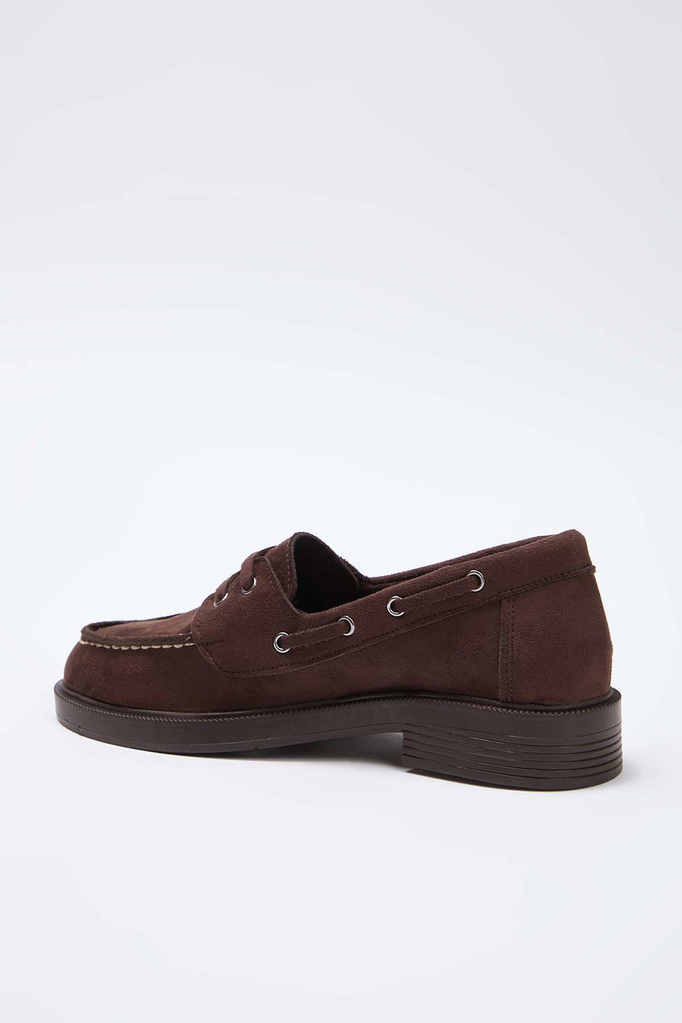 contrast stitched flat women's loafer shoes takaw26la00011