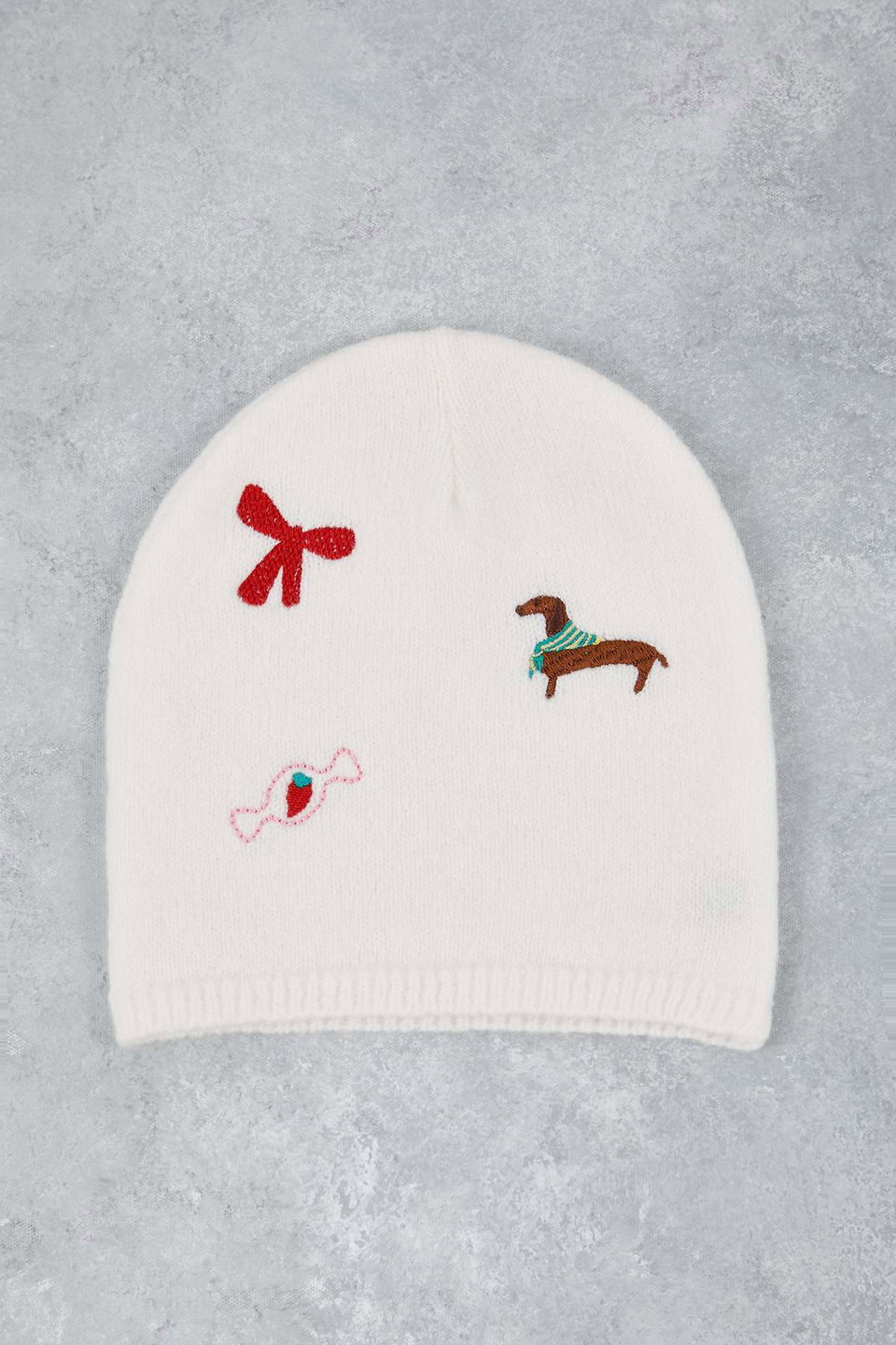 embroidered scarf & beanie set twoaw26as00001