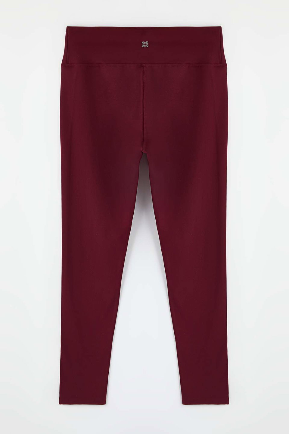 soft brushed fabric reflector print detailed full length knitted sports leggings tbbaw26bv00007