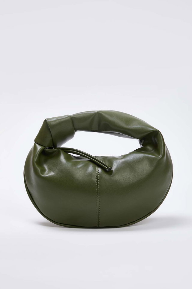 Dark khaki - Black Women's Mini Oval Shoulder Bag TAKSS25OC00068