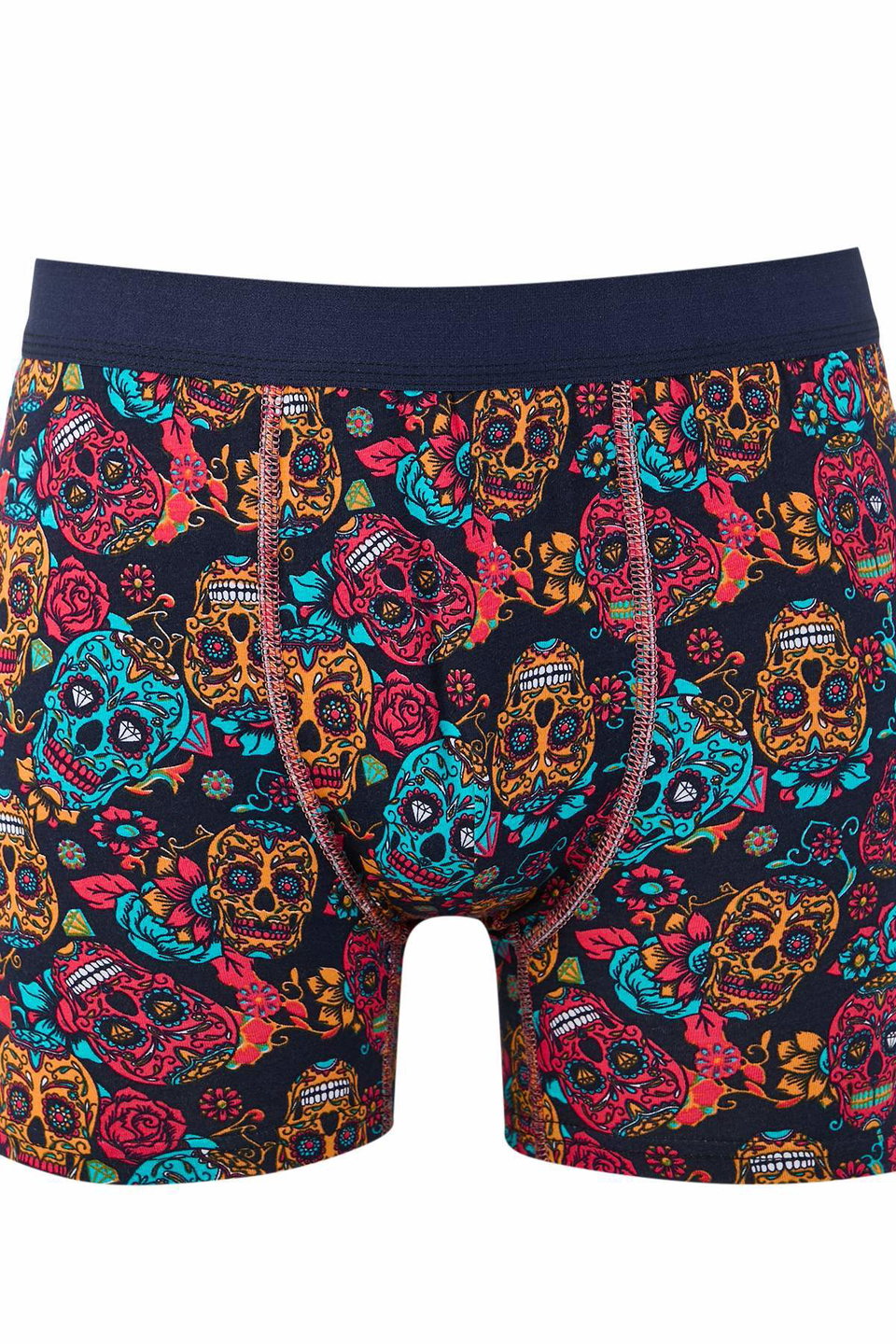 patterned cotton lycra 3-piece boxer tmnaw26bx00000