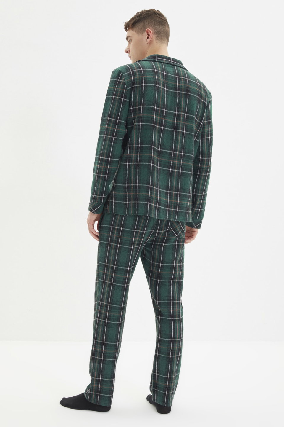 Regular Fit Plaid Woven Pajama Set TMNAW22PT1080