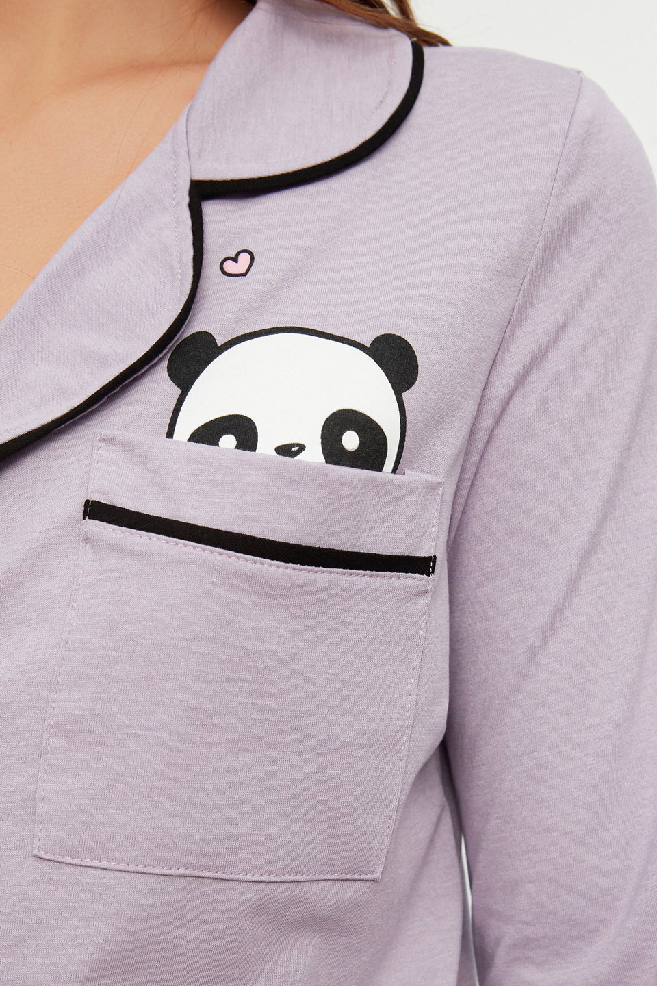 Cotton Panda Printed Knitted Pajama Set THMAW21PT0245