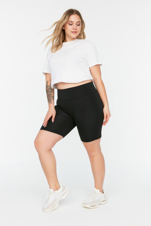 Black - Black High Waist Knitted Leggings TBBSS22TA00002