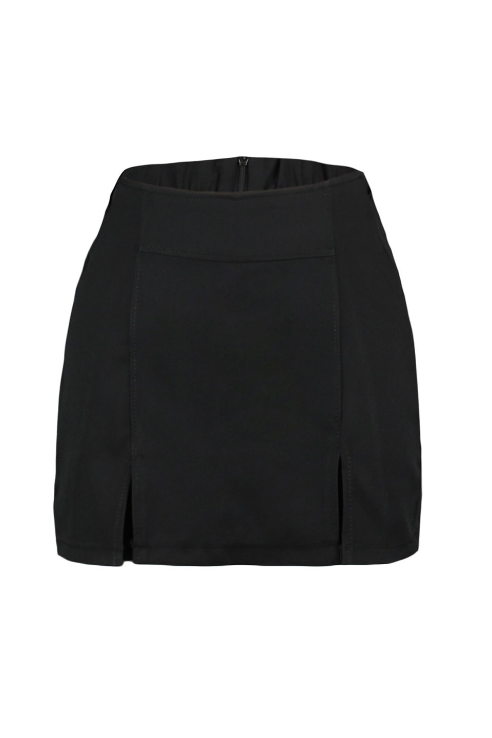 Double Slit Super Mini Length Woven Shorts Skirt TWOSS20SR0364