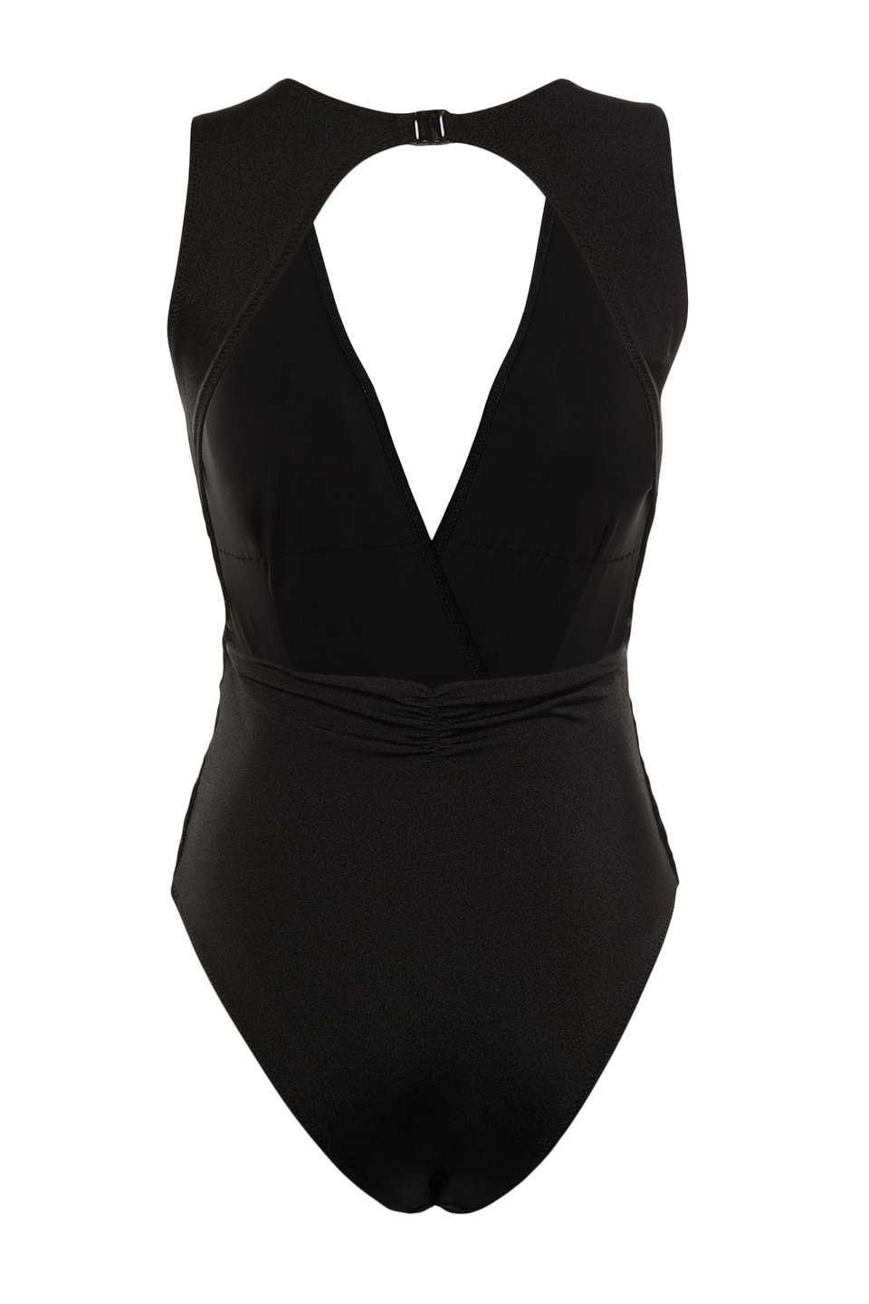 Low-Cut Draped Regular Core Swimsuit Tbess21Ma0042