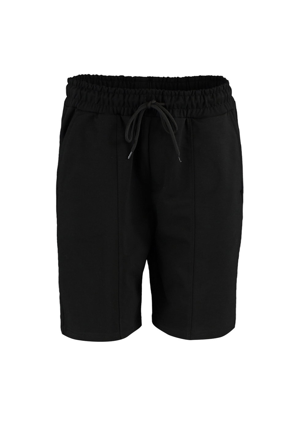 Regular/Normal Cut Medium Length Elastic Waisted Lace Up Sewing Detailed Shorts TMNSS20SR0070