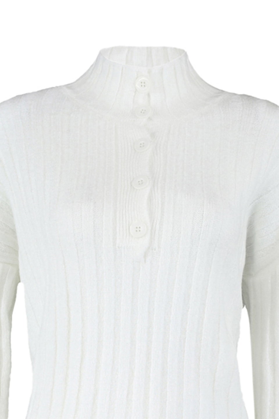 Wide Fit Soft Textured High Neck Knitwear Sweater TWOAW21KZ0783