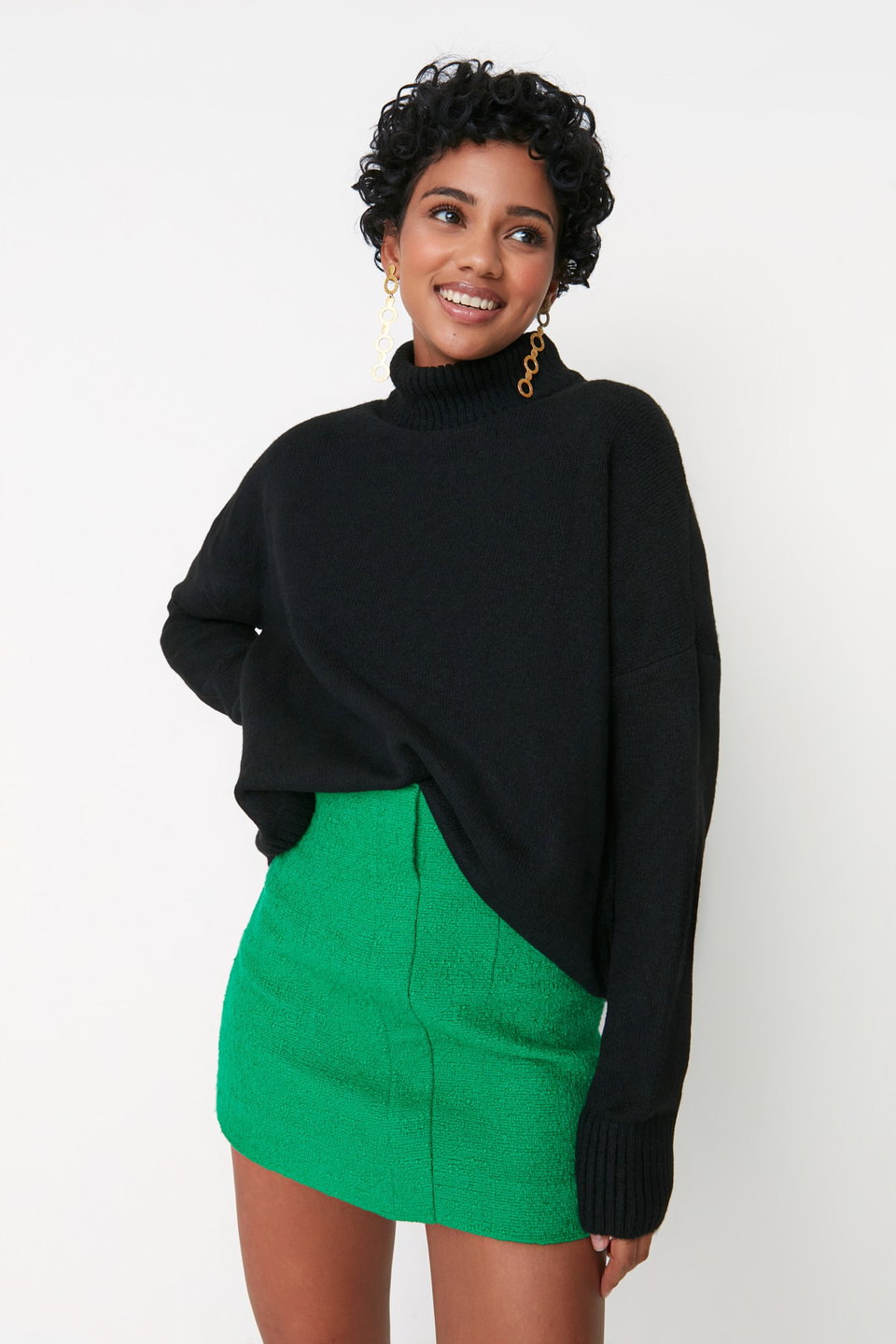 Wide Pattern Soft Texture Knitwear Sweater TWOAW23KZ00469