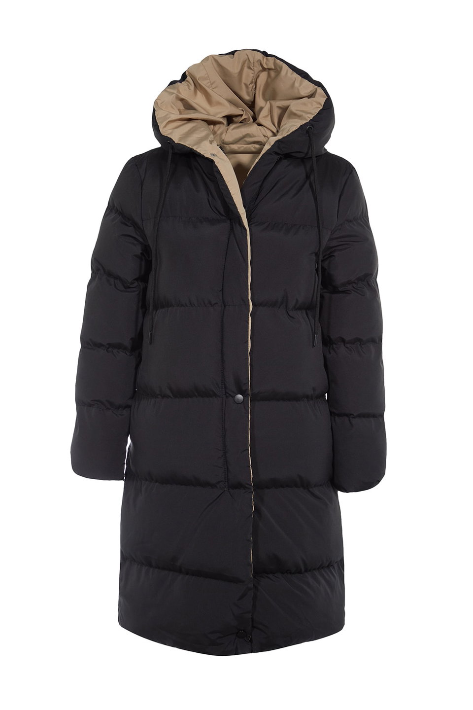 Double Sided Hooded Water Repellent Long Puffer Jacket TWOAW23MO00052