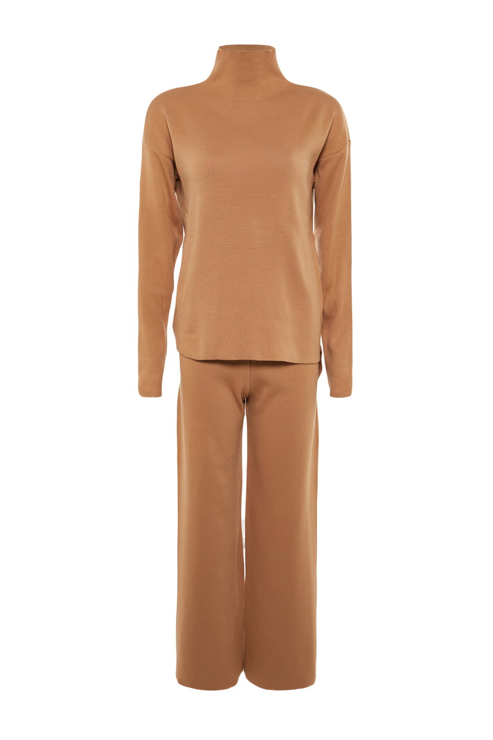 Stand Collar Knitwear Top-Bottom Set TWOAW21AU0060