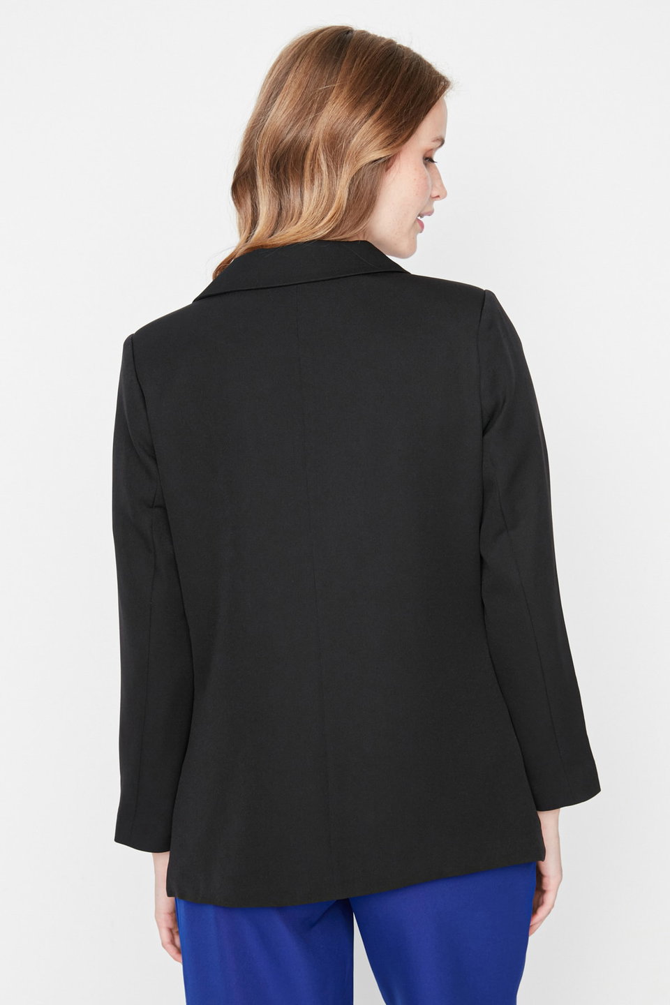 Regular Lined Buttoned Woven Blazer Jacket TWOAW21CE0272