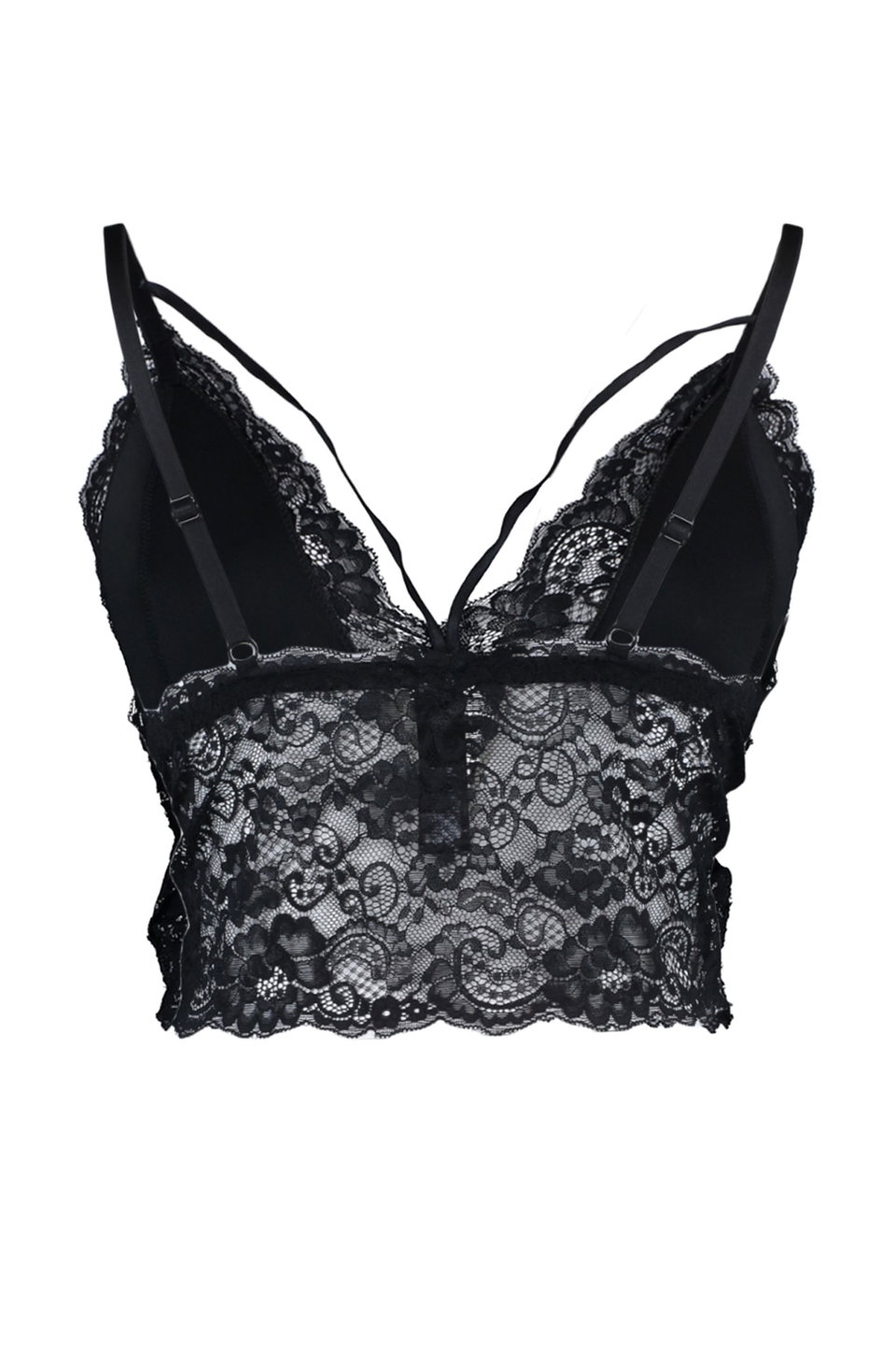 Piping Thin Sponge Pad Flexible Lace Plus Size Bustier Tbbaw23Cw00000