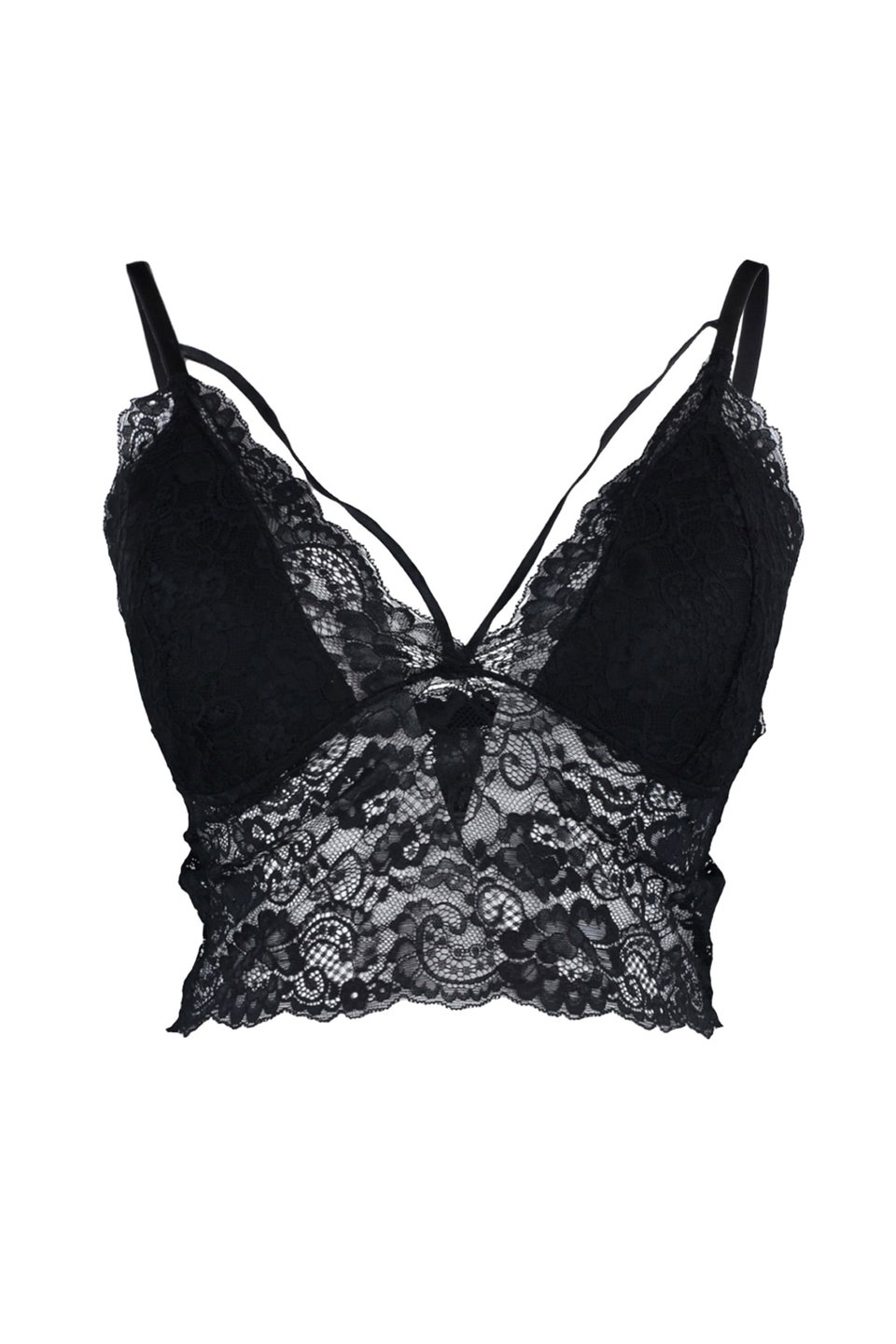 Piping Thin Sponge Pad Flexible Lace Plus Size Bustier Tbbaw23Cw00000