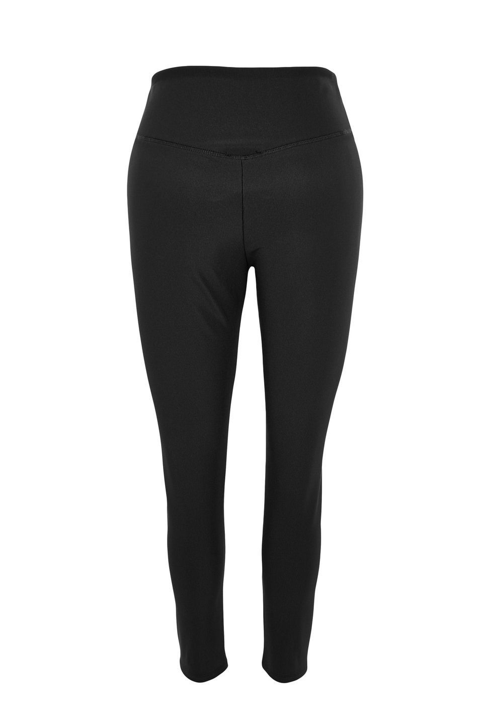 High Waist Ribbed Knit Plus Size Leggings TBBAW23AY00009