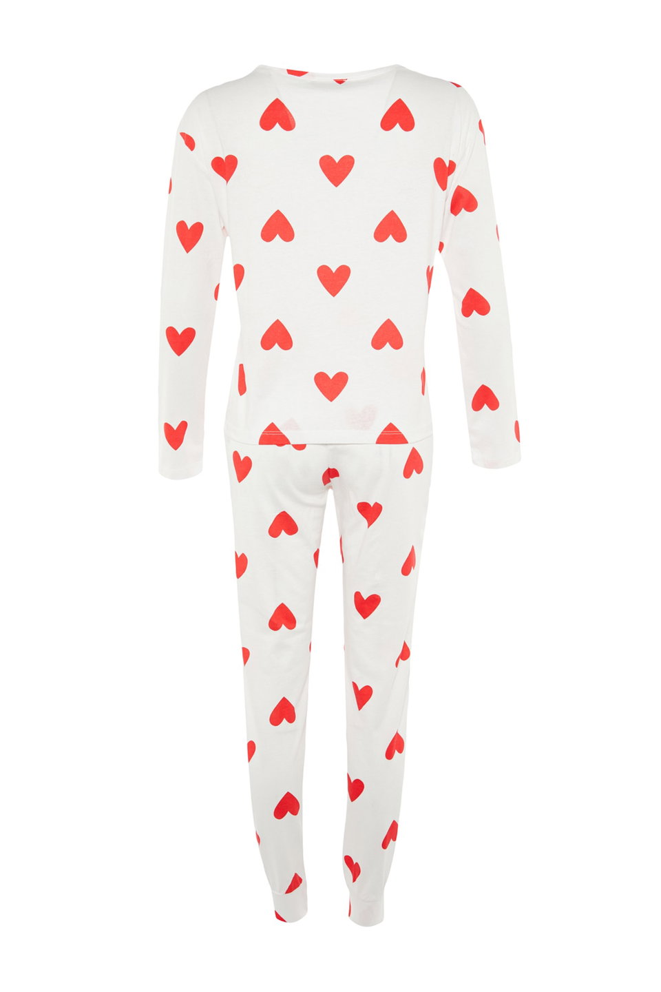 100% Cotton Heart Knitted Pajama Set THMAW21PT0566